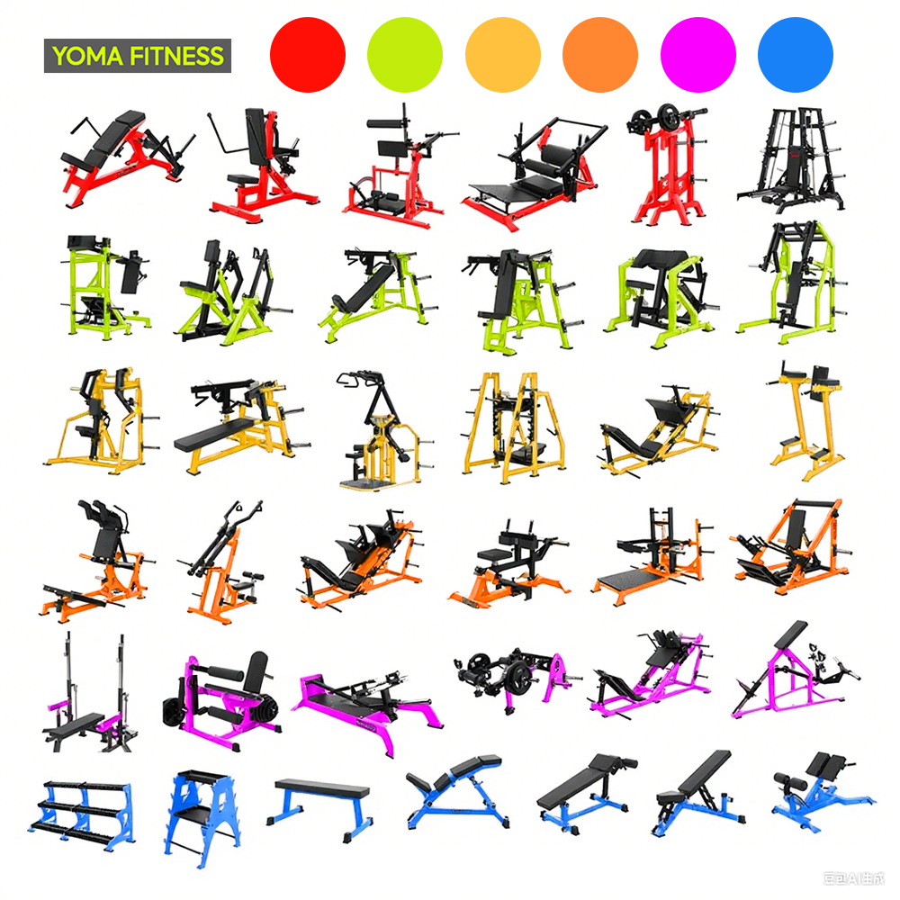Machine de musculation multicolore - 1 pièce