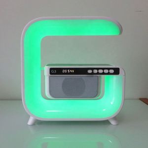 Gooermi yeni varış uzaktan kumanda anahtarı kontrol RGB gökkuşağı masa lambası müzik ses çalar saat büyük G şekli akıllı ışık - Product Image 5