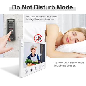 7 Inches Video <strong>Intercom</strong> <strong>System</strong> <strong>Wired</strong> Video Doorbell with IR Night Vision IP65 Rainproof Camera RFID Unlock <strong>2</strong> <strong>Way</strong> <strong>Intercom</strong> - Product Image 4