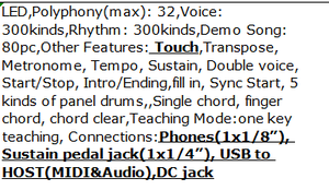 Teclado de Piano Electrónico para principiantes, 61 teclas, portátil, introductorio, profesional, para adultos, niños, K190, K191, K192 - Product Image 6