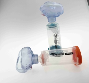 MDI Spacer dosis Inhaler untuk pengobatan pernapasan, saluran dosis Spacer, penyakit catm - Product Image 1