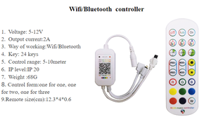 RF ИК пульт дистанционного управления DC5V 12V 24V беспроводные диммеры WIFI bluetoothed приложение контроллер для монохромного rgb светодиодные полосы - Product Image 5