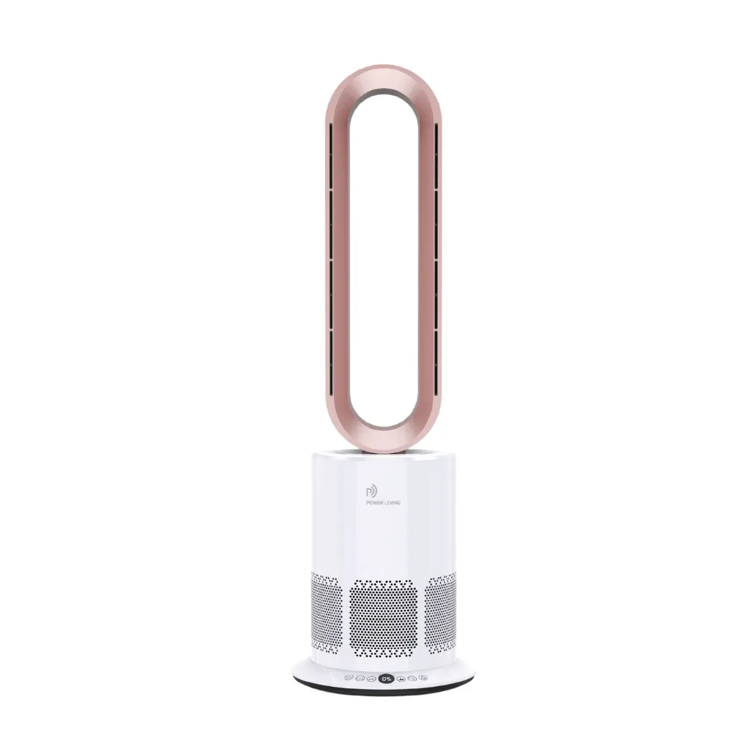 Ventilateur de tour sans lame froid chaud mince de stérilisation ionique portable de qualité supérieure avec filtrage de l'air