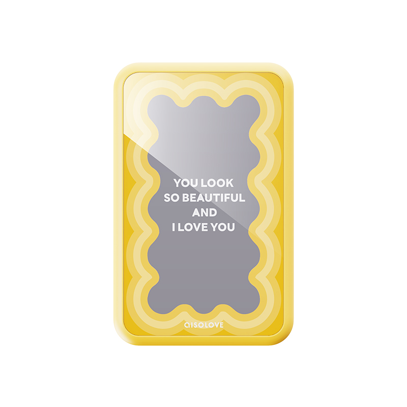 Jaune avec miroir