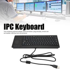 Desktop 88 Tasten PS2-Tastatur Robustes Touchpad Kabel gebundene Computer tastatur Plug-Play USB-Schnitts telle HUB-Funktion für IPC - Product Image 6