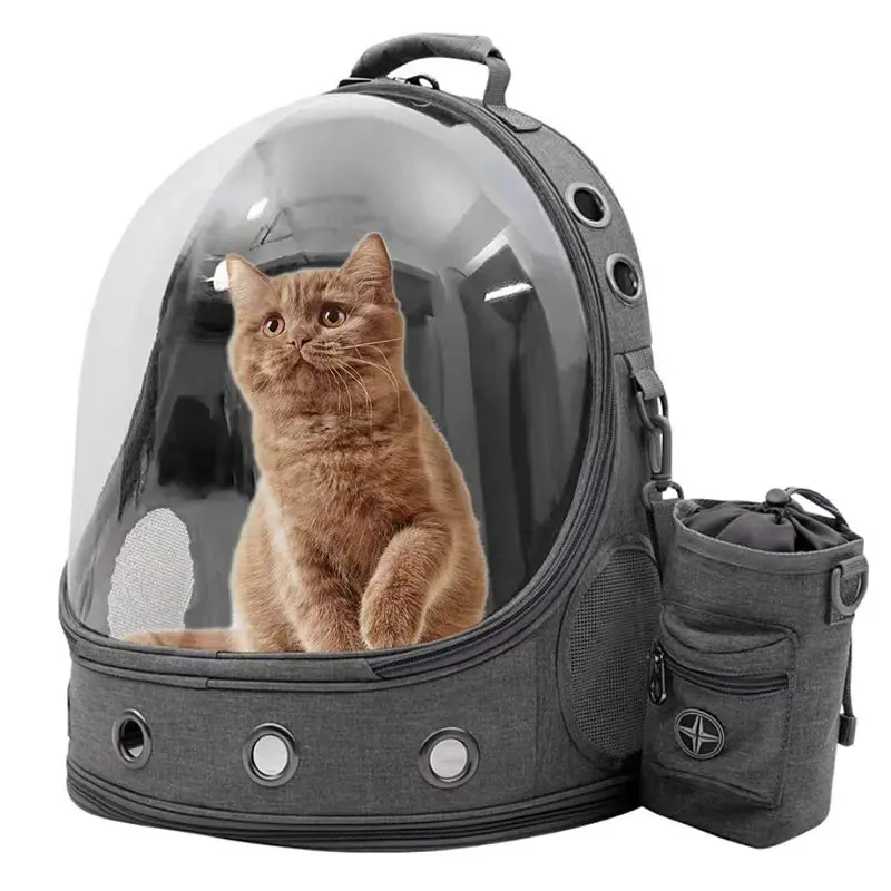 新しい猫バッグ透明ペットスペースバッグ外出ポータブルショルダーバッグ大容量ペットバックパック卸売