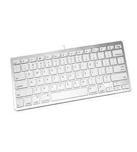 Mini teclado ergonómico USB Plug and Play con cable para Windows/Mac portátil 78 teclas teclado con cable Compatible con ordenador portátil/escritorio - Product Image 1