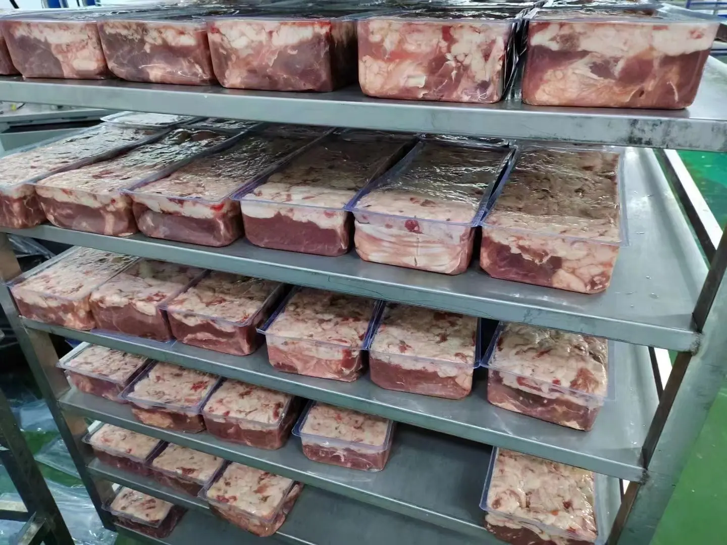 Emballage de brique de viande fait de film plastique de PVC/PE