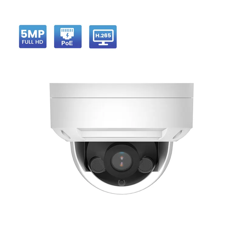 กลางแจ้ง IR Night Vision เลนส์4MP 5MP 8MP PoE IP กล้องโดมกันน้ำกล้องวงจรปิดกล้องโดม