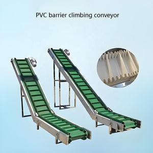 Pvc Small Barrier Climbing Conveyor <strong>Loading</strong> and <strong>Unloading</strong> Belt Conveyor Line Wear-Resistant Carbon Steel Belt Elevator - Product Image 3