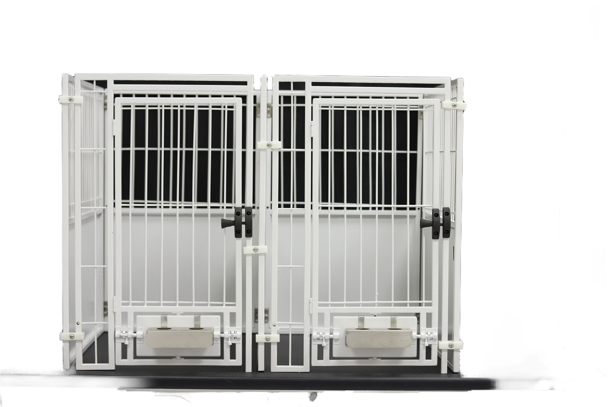 Powder Coated Galvalume Kennel with Wire Grid Door