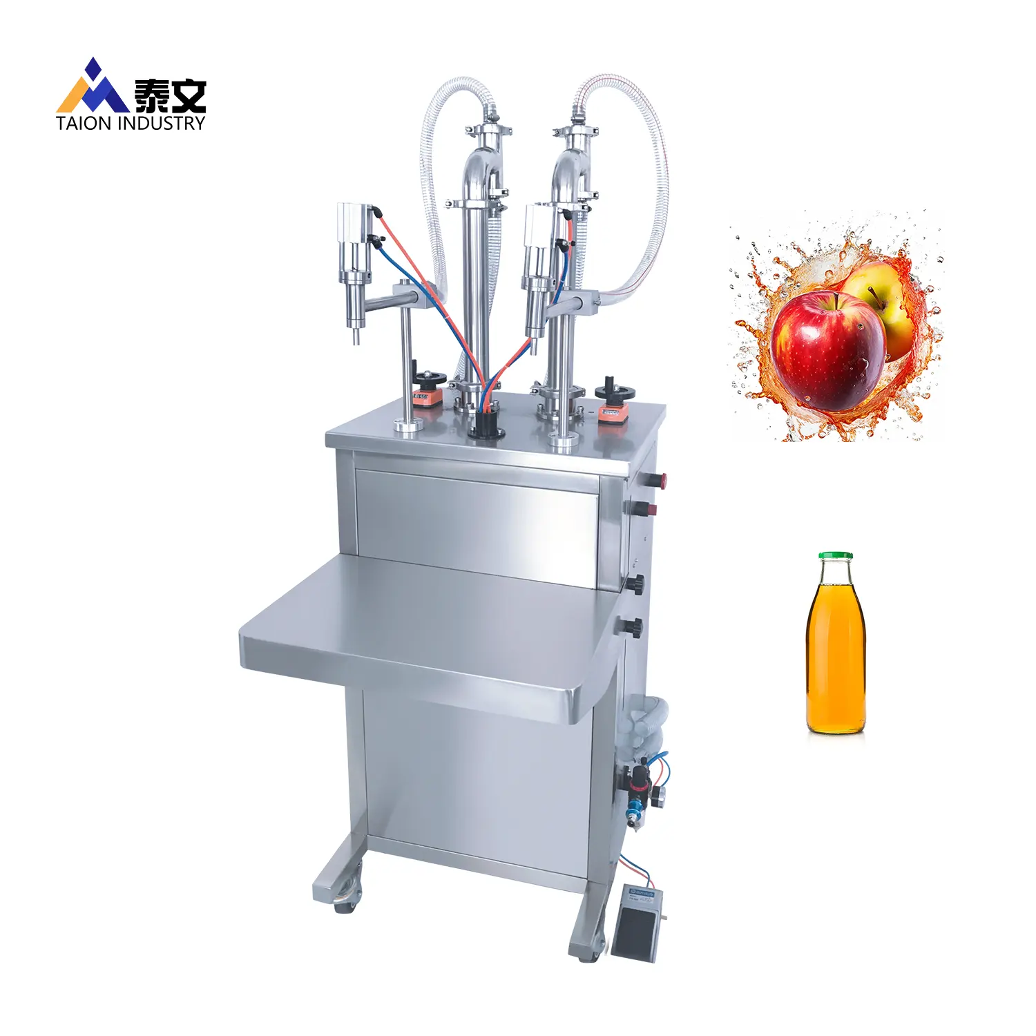 Cam şişe veya plastik şişe elma limon suyu dolum makinesi/küçük meyve suyu şişeleme makinesi/suyu dolum hattı