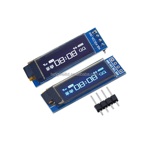 0,91 Zoll OLED-Modul Weiß/Blau 128 X32 LED-Anzeige modul I2C/IIC kommunizieren Für Arduino
