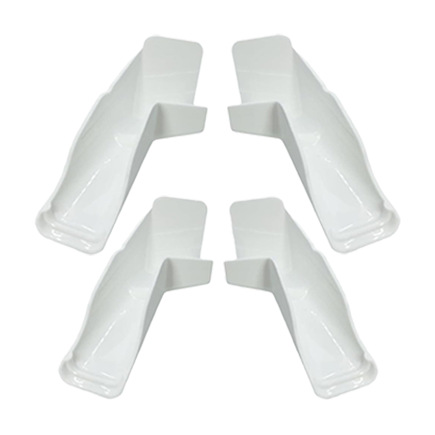 Blanc, paquet de 4