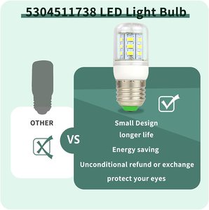 หลอดไฟตู้เย็น LED 3.5แสงสีขาว E26 K,หลอดไฟตู้เย็น LED ตู้เย็นขนาดเล็ก6000 W 40วัตต์เทียบเท่าตู้แช่แข็ง Frigidaire
