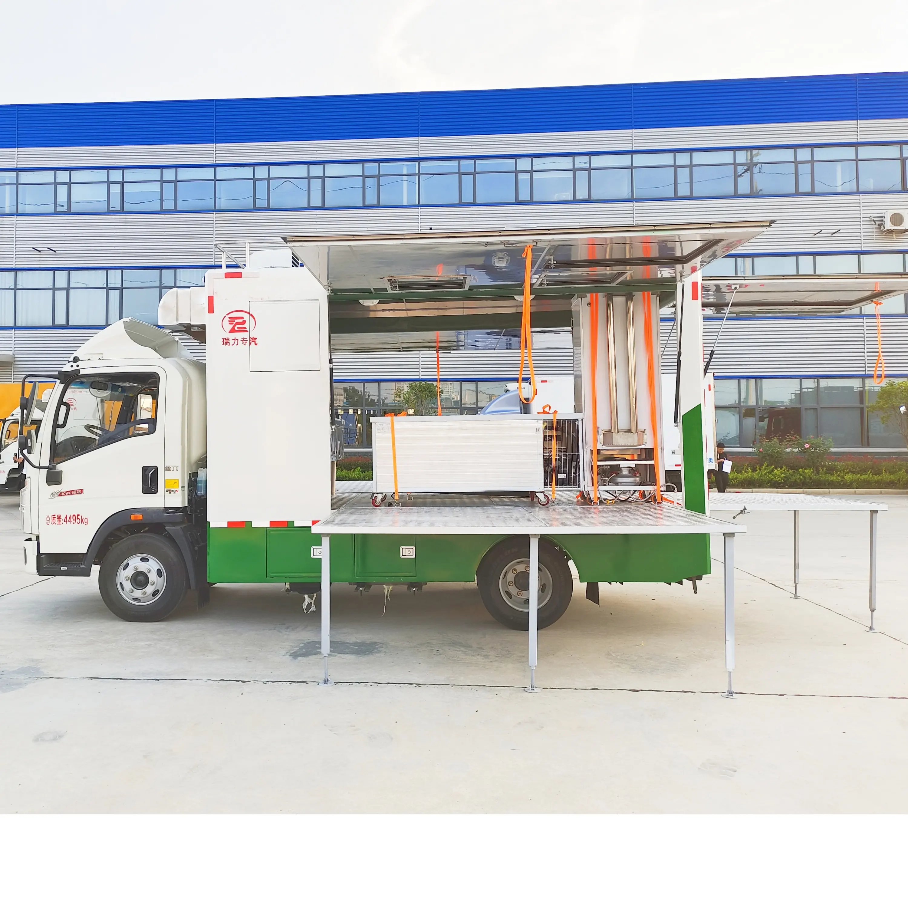 Camion Mobile degli alimenti a rapida preparazione dell'acciaio inossidabile del carrello del furgone dell'alimento della via utilizzato in Asia Africa