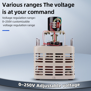 Regulador de voltaje eléctrico monofásico 0-250V Salida de CA 0,5 K-20KW Material de cobre de rango ajustable para uso SVC Salida de 220V