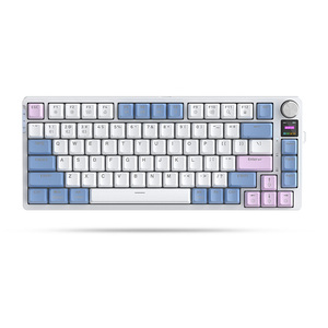Teclado mecánico recargable con perilla de volumen de pantalla TFT Teclado mecánico conectado de tres modos de intercambio en caliente RGB - Product Image 3