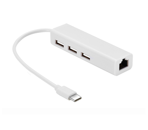 Pogo usb RJ45 dönüştürücü ağ yüksek hızlı usb tip c 3 port usb 2.0 hub ile RJ45 ethernet ağ lan kartı 100Mbps - Product Image 1
