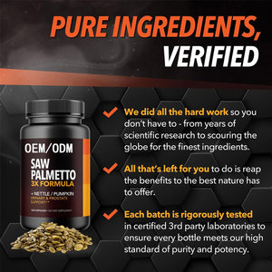 120 kapsul gergaji Palmetto ekstrak kapsul prostat dukungan suplemen untuk Kesehatan Pria - Product Image 3