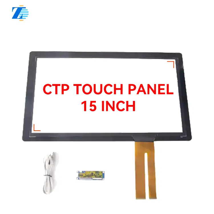 15 Inch Zelfbedieningsautomaat Capacitieve Kits Rs232 Pcap Ctp Touchscreen Paneel Voor Kiosk Met Capacitief Aanraakpaneel