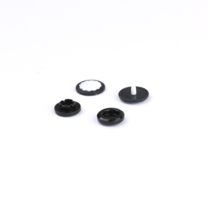 Nuevo botón a presión de dos partes Diseño en blanco y negro Montaje fácil Sujetador de plástico duradero para prendas y accesorios de moda - Product Image 2