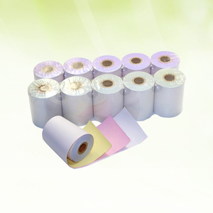 Papel continuo de alta calidad para impresión de ordenador, hoja de papel sin carbón NCR personalizada de 1-6 capas