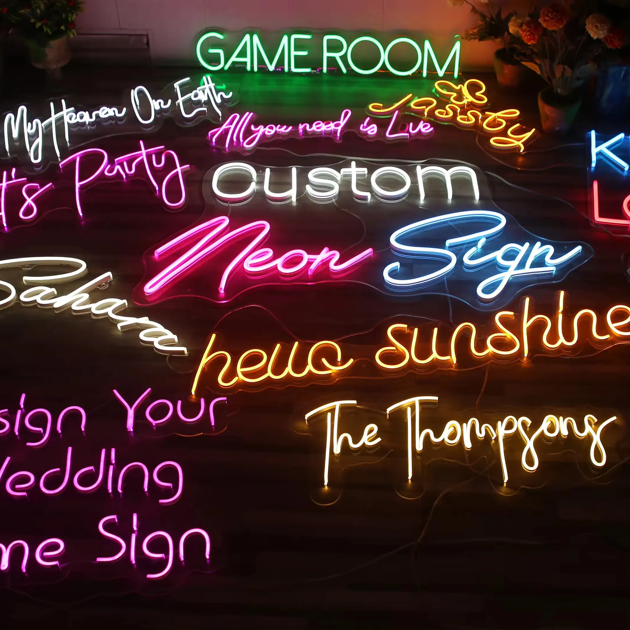 Sinal de néon personalizado para casamento, sinal com luz LED para casamento, presente de dama de honra, decoração de parede, decoração de casa