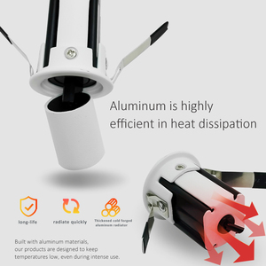 Ticari Mini Led Downlight Cob Led Downlight ayarlanabilir gömme aydınlatma çerçeve - Product Image 2