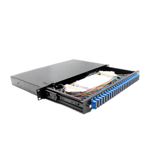 电信和数据中心用24端口LC双工SC ODF光纤接线盒1U 19英寸空接线板 - Product Image 5
