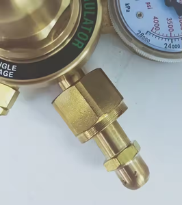 Chất lượng cao hoặc-20 Brass cga540 đầu vào kết nối 2 đồng hồ đo oxy điều chỉnh áp suất cho hàn - Product Image 6