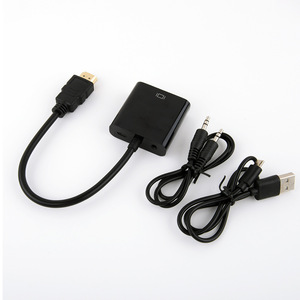 Shenzhen Factory Price 1080P Active for <strong>HDMI</strong> to <strong>VGA</strong> Converter with Audio Port Adapter Cable for PC Display TV Project - Product Image 2