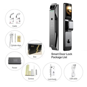 Sicurezza 3D riconoscimento del volto Smart serratura della porta con la macchina fotografica serratura biometrica di sicurezza esterno serratura della porta - Product Image 2