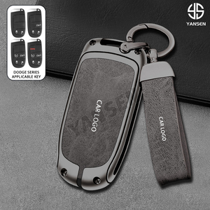 Protector Zinc Alloy <strong>Key</strong> Fob Cover Case for Dodge RT Challenger Charger <strong>Journey</strong> RAM Holder Keyless Shell Keychain Accessories - Product Image 4