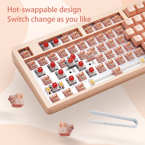 Mechanical <strong>Keyboard</strong> Wired/bt/2.4g Tri-Mode Wireless 87 <strong>Keys</strong> for Desktop and Laptop Multi <strong>Keys</strong> USB Type C for PC Tablet Phone - Product Image 4
