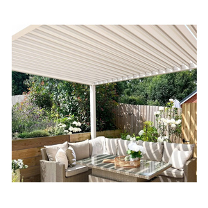 Elegant Aluminum <strong>Patio</strong> Gazebo Commercial Use Waterproof &amp; Windproof Design Easy Assembly &amp; Rodent Proof for Backyard Poolside - Product Image 1