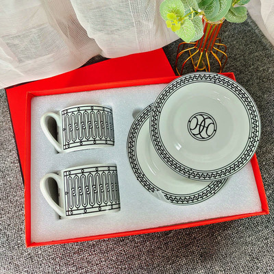 double cups and saucers