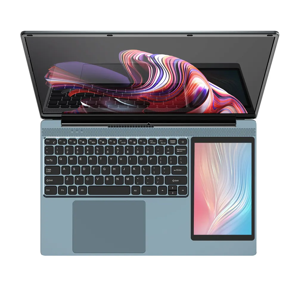 15.6 portatile doppio schermo "+ 7" pollici Touch Screen Personal & Home Notebook N5095 DDR4 16GB 512GB 1TB computer portatile Business sd