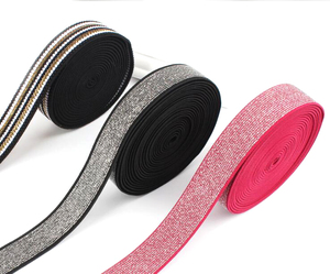 Diseño personalizado tejido elástico cinta elástica patrón de nailon o poliéster tejido banda de cintura elástica - Product Image 4