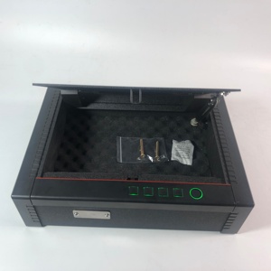 Hızlı erişim taşınabilir silah güvenli, tabanca soyunma, silah kilit kutusu 2 silah kapasitesi ve iç ışık - Product Image 4