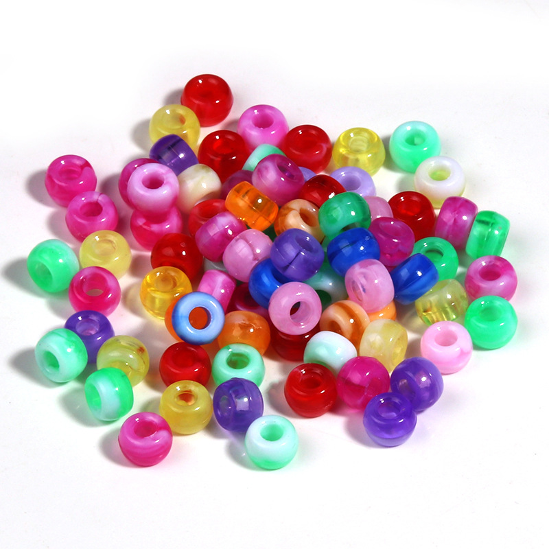 Cloud mist barrel beads