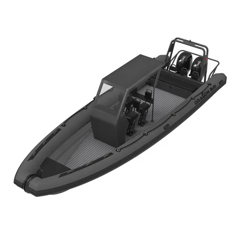 China hypalon 9.5m aluminum hull fishing and hunting boats 31ft inflatable boat rib 950 with outboard motor