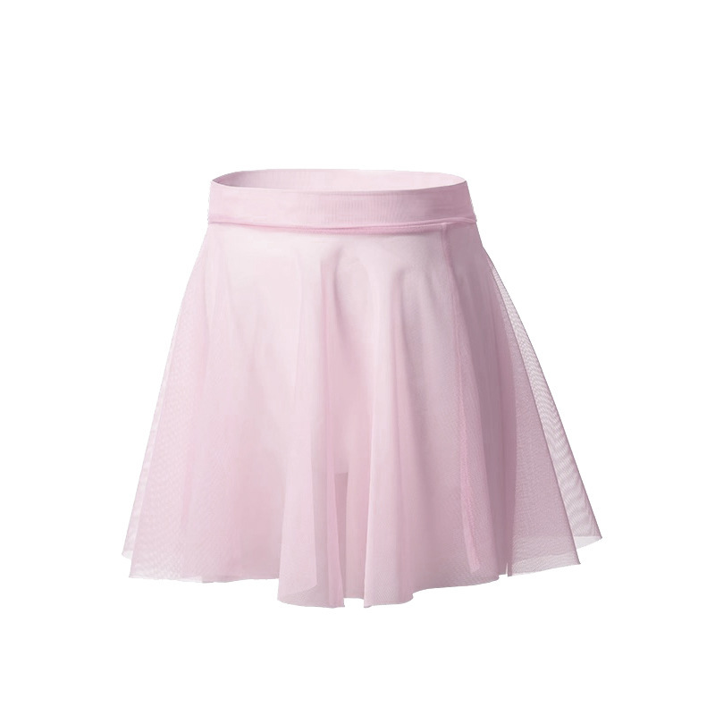 Jupe en maille rose fleur de cerisier