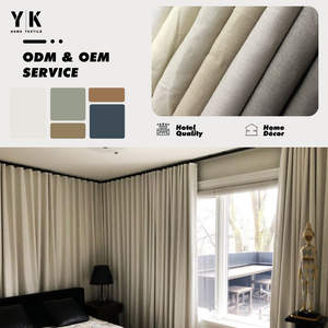 Sang Trọng Rèm Cửa Phòng Khách Mới Nhất Thiết Kế Nhà Rèm Cửa Sổ Gấp Lanh Trong Suốt Rèm Cửa - Product Image 1