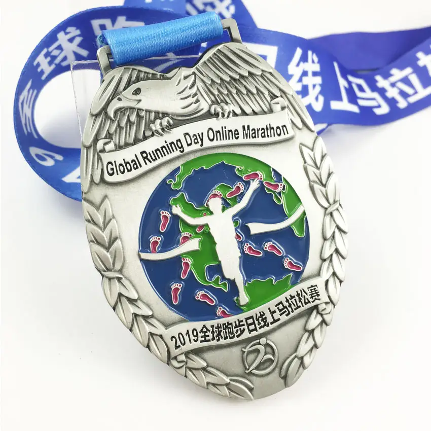 10 KM corriendo medallas Mini milagrosa encanto medalla por celebración Medallas de baloncesto