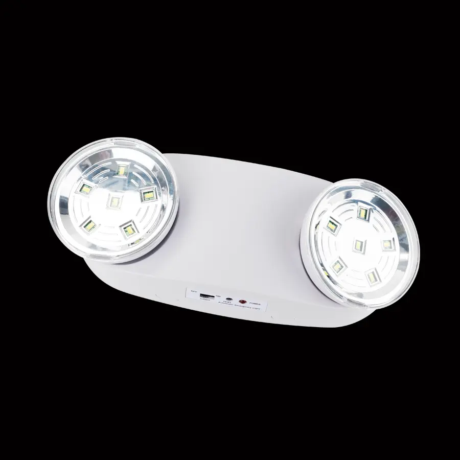 CR-7012 Changrong Twin Spotlight Smd Nooduitgang Licht Oplaadbare