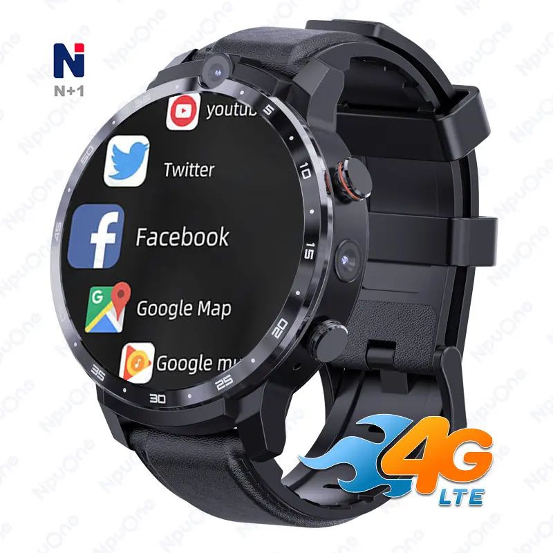 Reloj inteligente 4G, tarjeta SIM, Android, GPS, llamada, cámara de Fitness, frecuencia cardíaca, tienda de aplicaciones, whatsapp, facebook