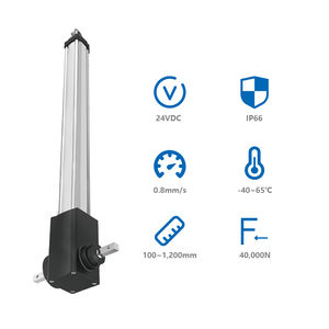 Aktuator Linear PrimoPal Solar Tracker, Sinkronisasi 0.8mm/s, 40000N, Stroke 1000mm 1200mm, Tugas Berat, Aktuator Linear Elektrik 24V - Product Image 1