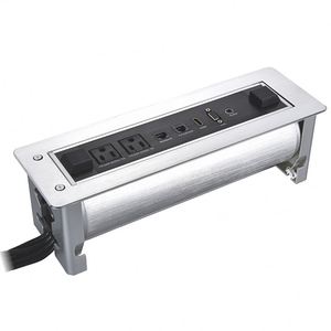 La última toma de datos rotativa eléctrica de aluminio con carga inalámbrica integrada para mesa de conferencias - Product Image 1