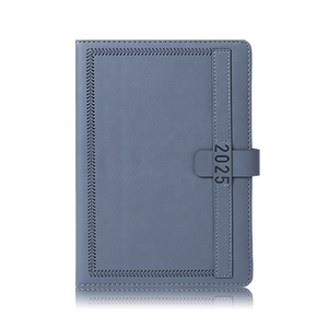 Logotipo personalizado Impresión 2025 Diario de cuero en relieve 2025 Agenda A5 Cuaderno de agradecimiento Diario español - Product Image 1